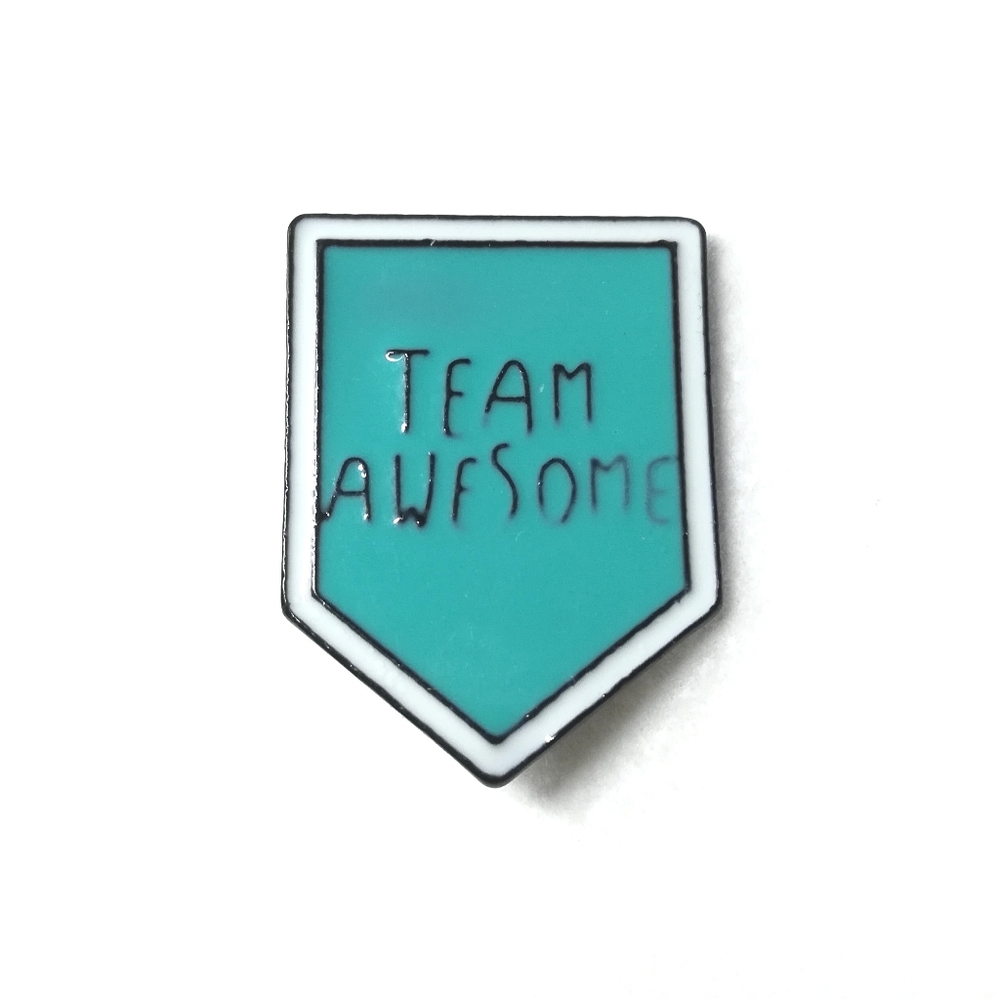 Team Awesome Enamel Pin badge confidence self-care